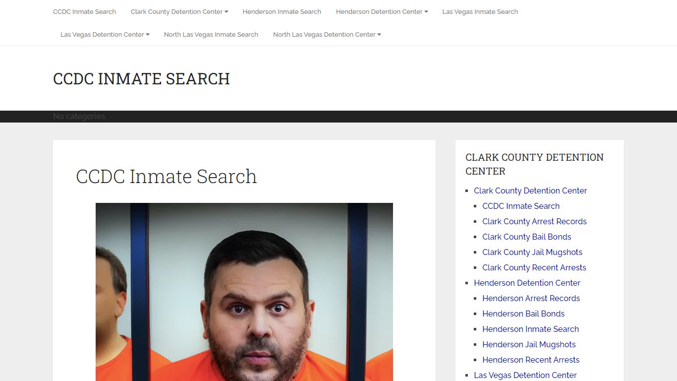 CCDC Inmate Search | Clark County Detention Center | Nevada